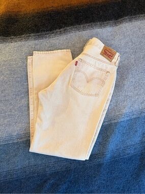 Levi's 501 Women's Straight-Leg Jeans in Cream - New